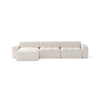 ECKSOFA RIFU SO 300x140 cm, Weiß - Weiß, Textil (346/185cm) - Fedve