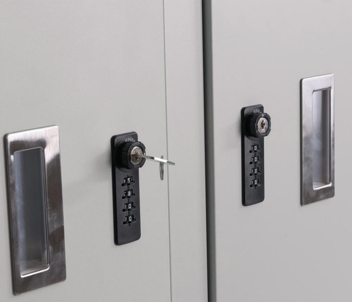 4ER-FAHRRADGARAGE L56C rechteckig Hellgrau - Hellgrau, Metall (222/160/208cm) - MCW