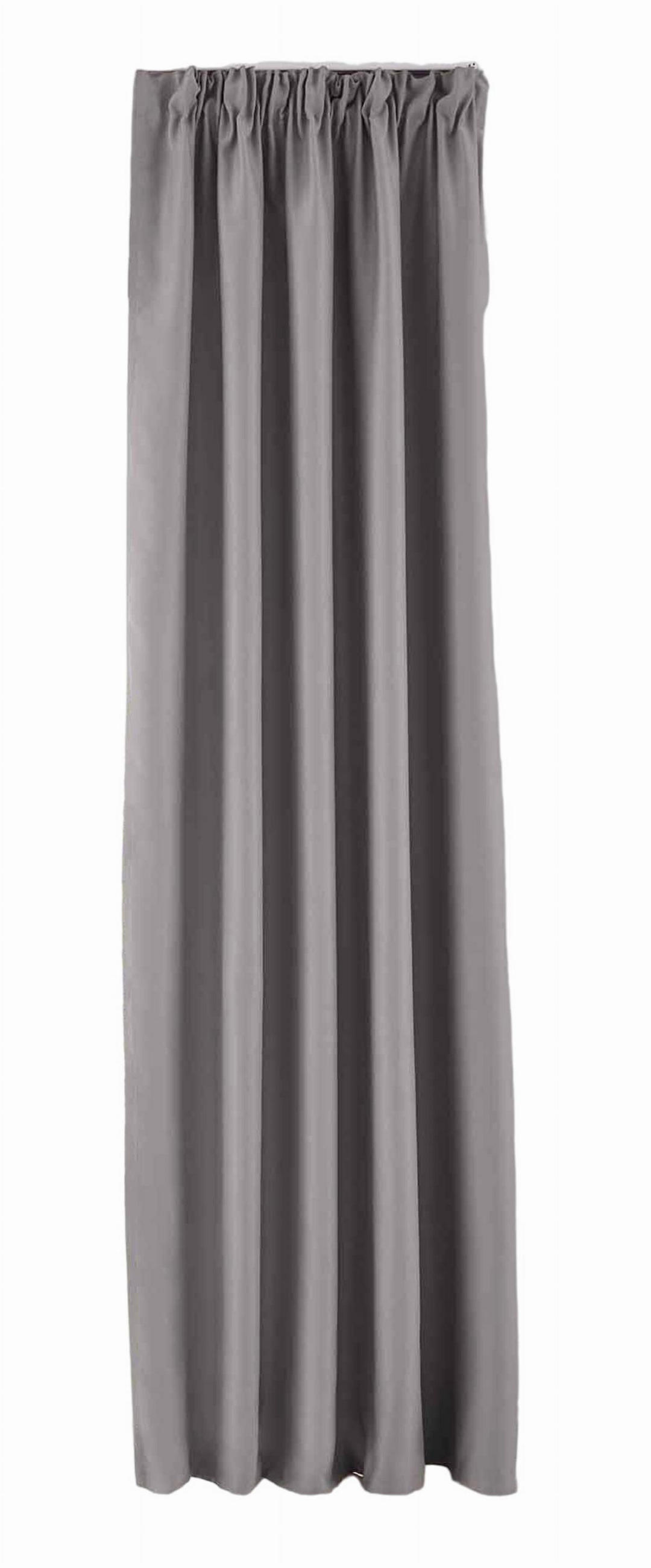 VORHANG »NewYork« HxB 245x295 cm Grau - Grau, Textil (295/245cm) - Gardinenbox