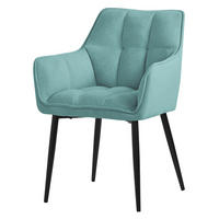 ESSZIMMERSTUHL petrol - Hellblau, Textil (63/90/57cm) - ML-DESIGN