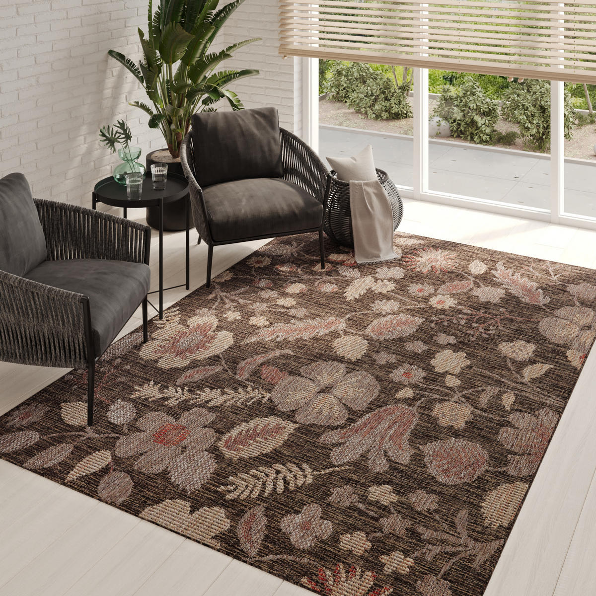TEPPICH MELISSA DUNKELBRAUN 150/240 cm - Dunkelbraun, Textil (150/240cm) - Tapiso