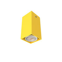 DECKENLEUCHTE Cube H10 - Gelb, Metall (6/6/10cm) - Lumicom