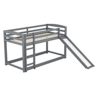 ETAGENBETT mit Rutsche und Treppe Weiß 90x200 cm Holz - Weiß, Holz (90/200cm) - SONNENH