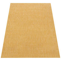 TEPPICH Kurzflor Unifarben Wohnzimmer schmutzabweisend Gelb Rechteckig 160x220 - Gelb, Textil (160/220cm) - KADIMA DESIGN