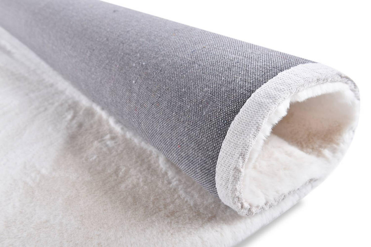 KUNSTFELLTEPPICH Chiara 40x60 cm - Weiß, Textil (40/60cm) - Gino Falcone