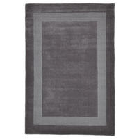 HANDTUFT-TEPPICH Usedom 160x230 cm - Anthrazit, Textil (160/230cm) - THEKO