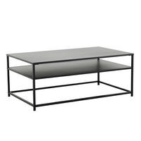 COUCHTISCH DURA STEEL Stahl rechteckig Schwarz 100cm - Schwarz, Metall (60/100/40cm) - riess-ambiente
