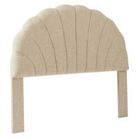 BETTKOPFTEIL Beige 140 cm - Beige, Holz (140/120/7.5cm) - Nordlys