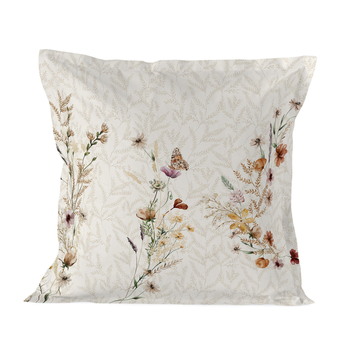 KISSENBEZUG wild flowers 60x60 cm mehrfarbig - Multicolor, Textil (60/60cm) - Happy Friday