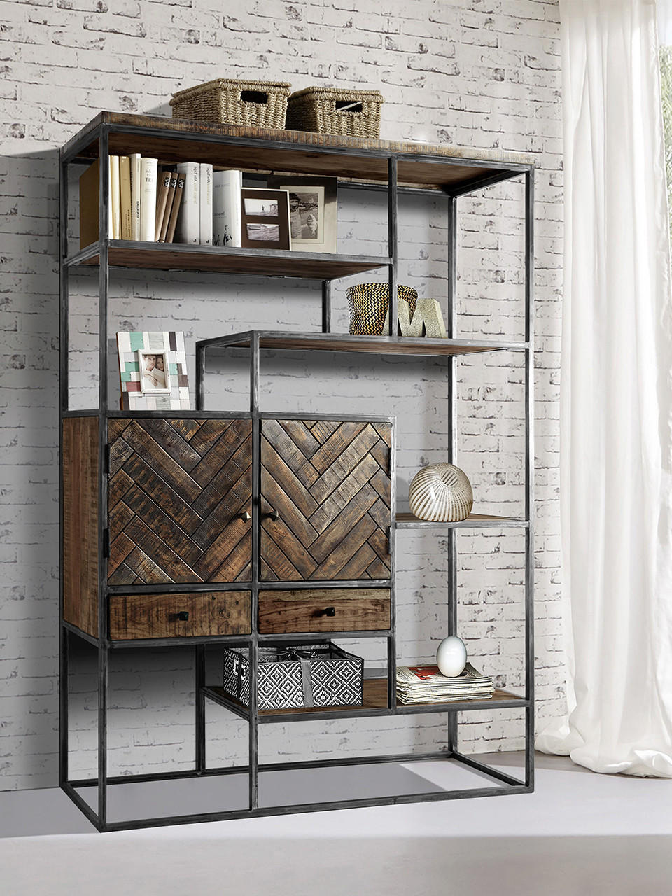Industrial Style Wohnzimmer Schrank