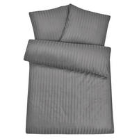 MIKROFASER-DAMAST-BETTWÄSCHE 135x200 cm Grau - Grau, Textil (135/200cm) - Carpe Sonno
