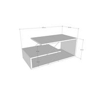 COUCHTISCH cayenne weiss - Weiß, Holz (100/50/40cm) - Habitat Garten