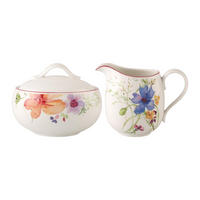 MILCH- UND ZUCKER-SET Mariefleur Basic bunt 2er Set - Multicolor, Keramik (1/1cm) - Villeroy & Boch