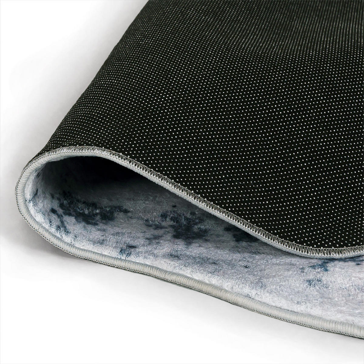 TEPPICH Arona Pabra Mazovia Unregelmäßige Form 120x160cm Blau Grau Abstrakt Kurzflor - Grau, Textil (120/160cm) - Mazovia