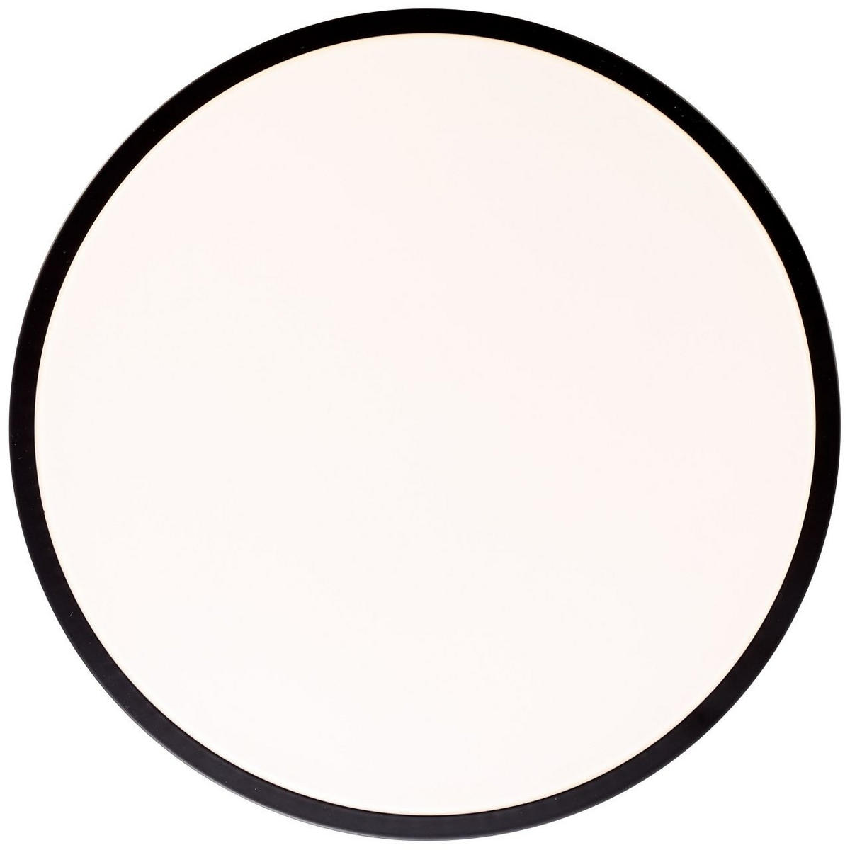 DECKENLEUCHTE Slimline G97013/06 - Schwarz, Metall (33/33/6.5cm) - Brilliant