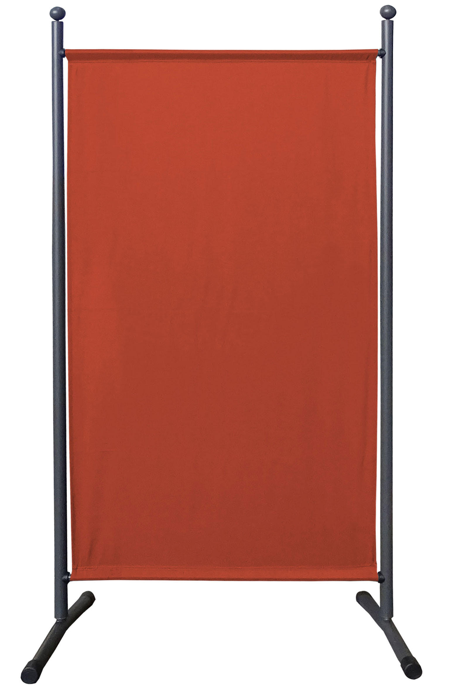 PARAVENT 1 tlg. 180x78cm Rotorange RAL 2001 - Orange, Metall (78/180cm) - QUICK STAR