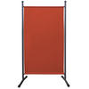 PARAVENT 1 tlg. 180x78cm Rotorange RAL 2001 - Orange, Metall (78/180cm) - QUICK STAR