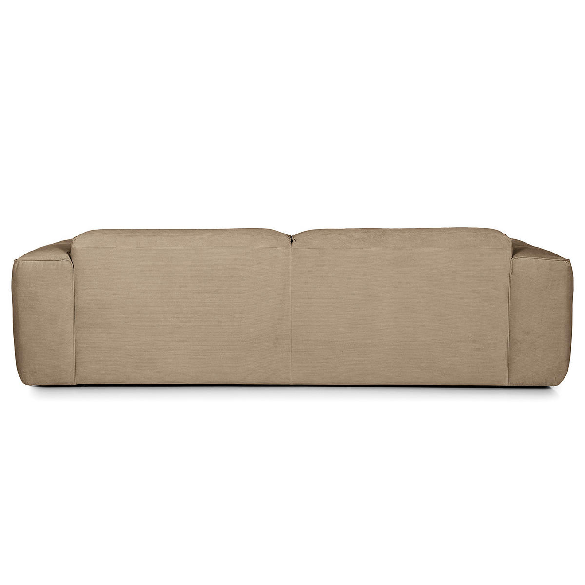 3-SITZER SOFA - Taupe/Schwarz, Kunststoff/Textil (251/71/102cm) - home24
