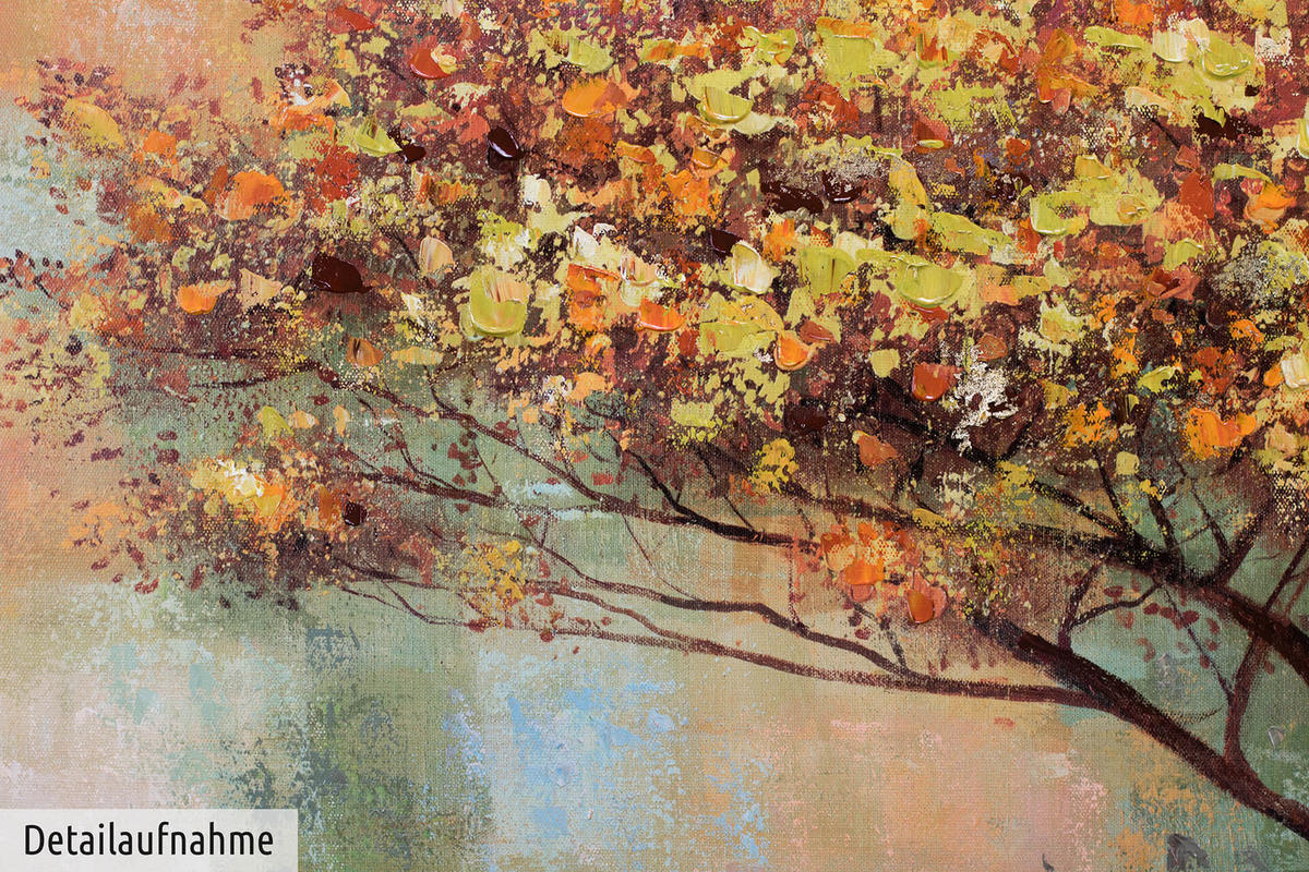 ÖLGEMÄLDE 120/60 cm - Braun, Holz/Textil (1.6/60cm) - KUNSTLOFT