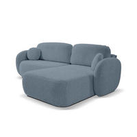 ECKSOFA OLEMO Blau - Blau, Textil (248/86.5/174cm) - Pillovely