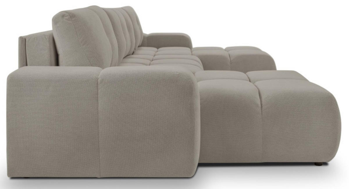ECKSOFA Grau Curio 83 Mit Schlaffunktion - Grau, Textil (359/177cm) - Sepro Meble