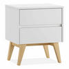 NACHTTISCH Dambi - Weiß, Holz (51/59/43cm) - KONSIMO®