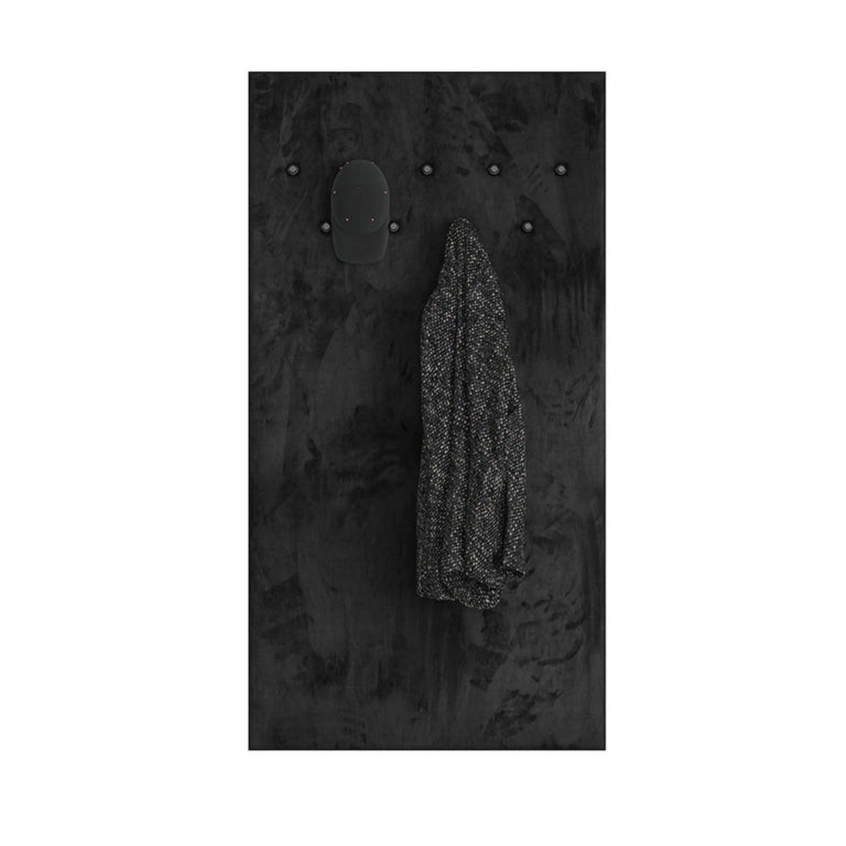 PŘEDSÍŇOVÝ NÁBYTEK Nilo Černá - černá, kompozitní dřevo (80/153/3cm) - Petits-meubles