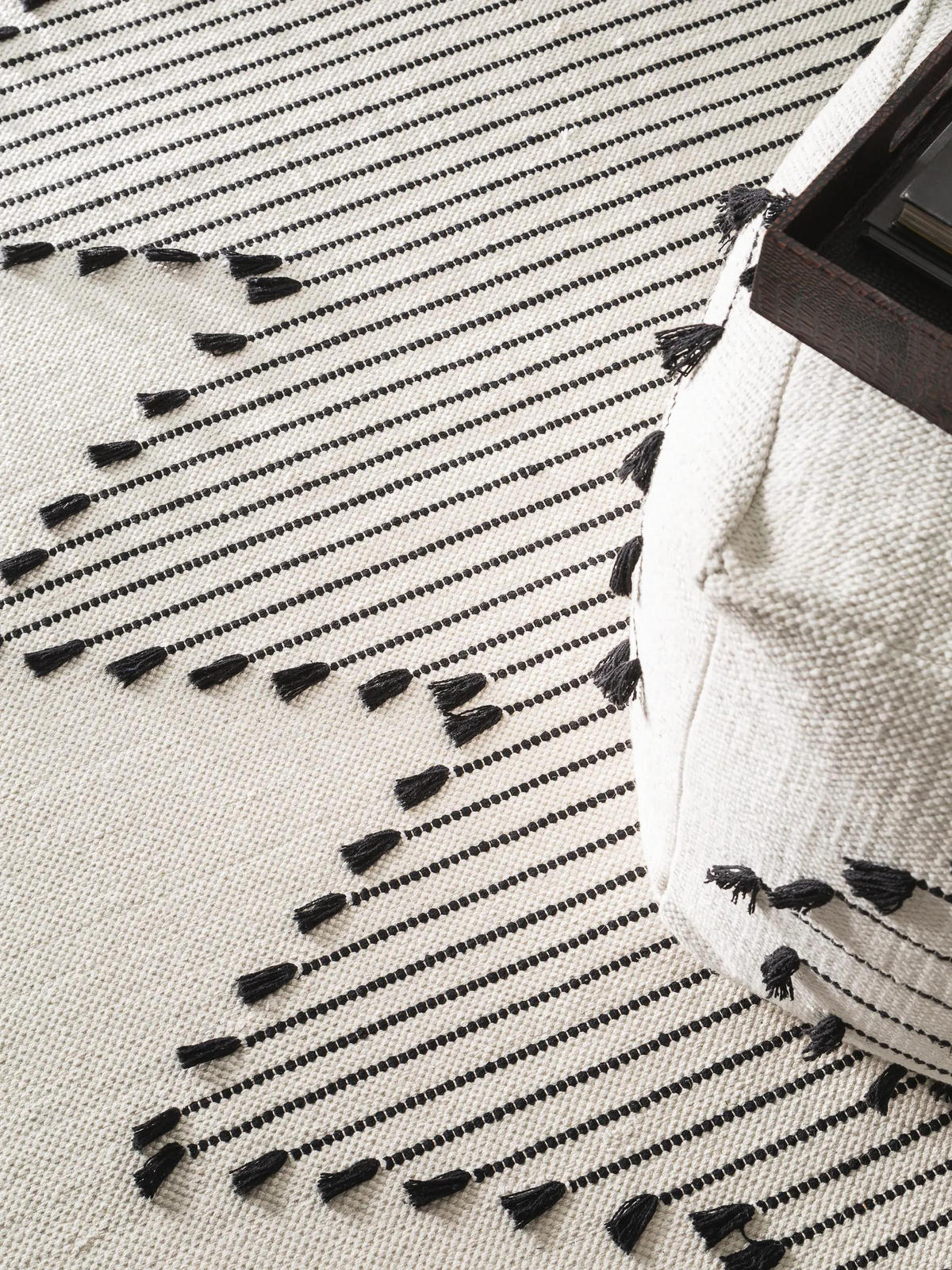 BAUMWOLLTEPPICH Bo Ivory 160x230 cm - Creme, Textil (160/230cm) - benuta Pop