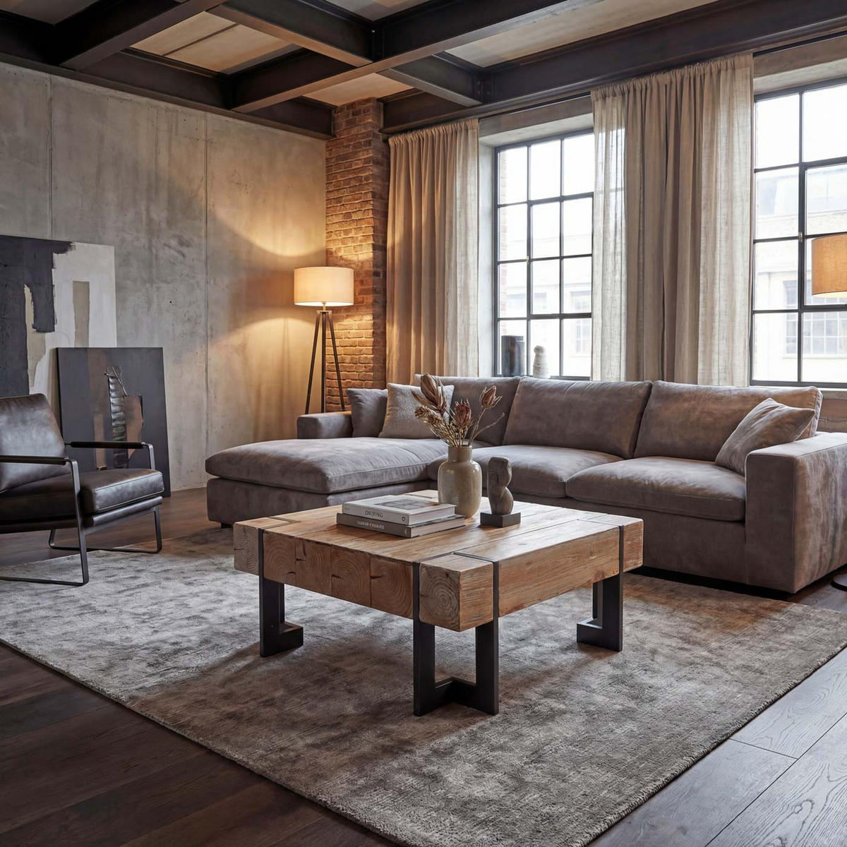 COUCHTISCH quadrat Braun - Braun, Holz (70/70/40cm) - MCW