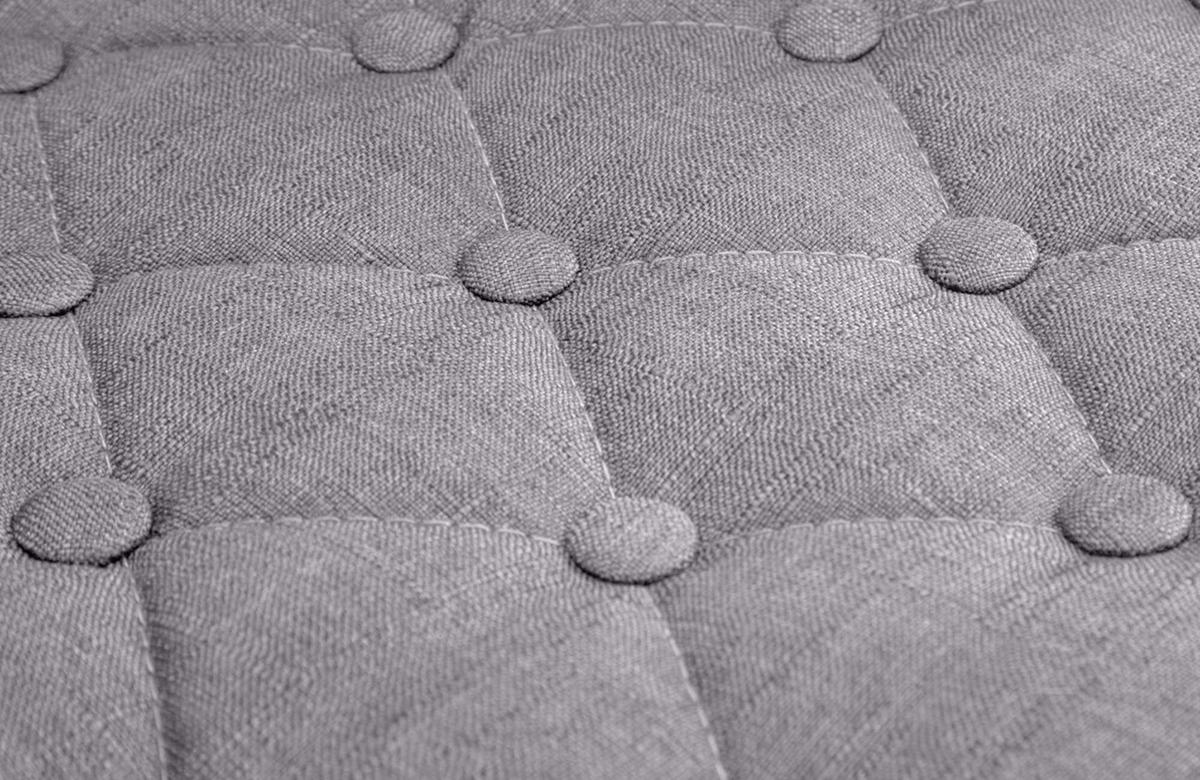 DREHSTUHL Stoff grau - Chromfarben/Grau, Textil/Metall (62/78/55cm) - CLP