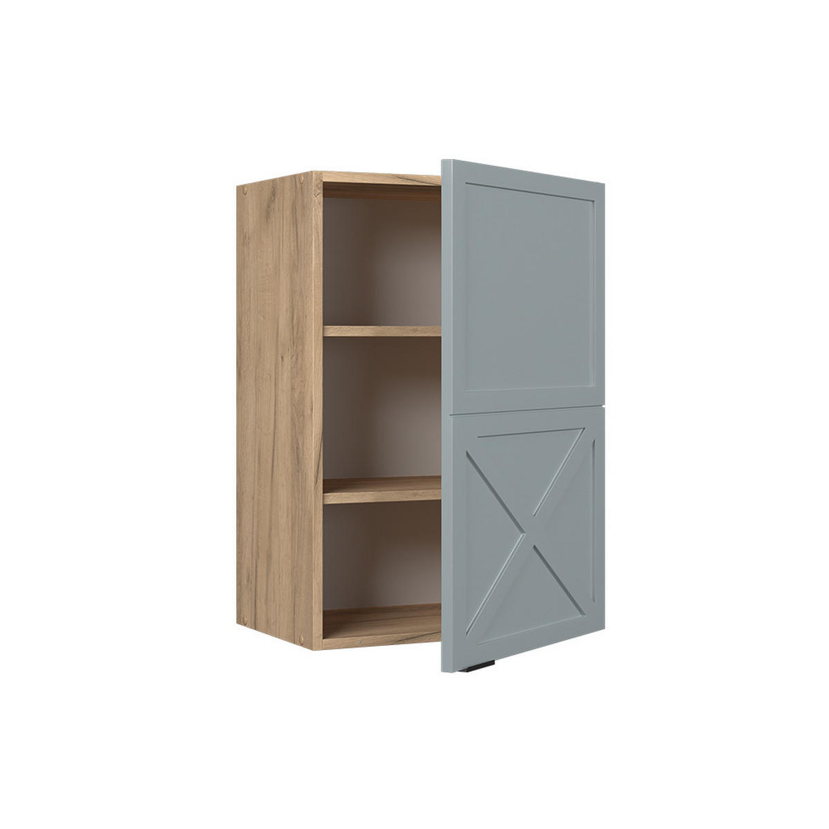 HÄNGESCHRANK Fame-Line Hellblau-grau 50 cm - Honigeiche/Eiche Wotan, Holzwerkstoff (50/72/34.1cm) - Vicco