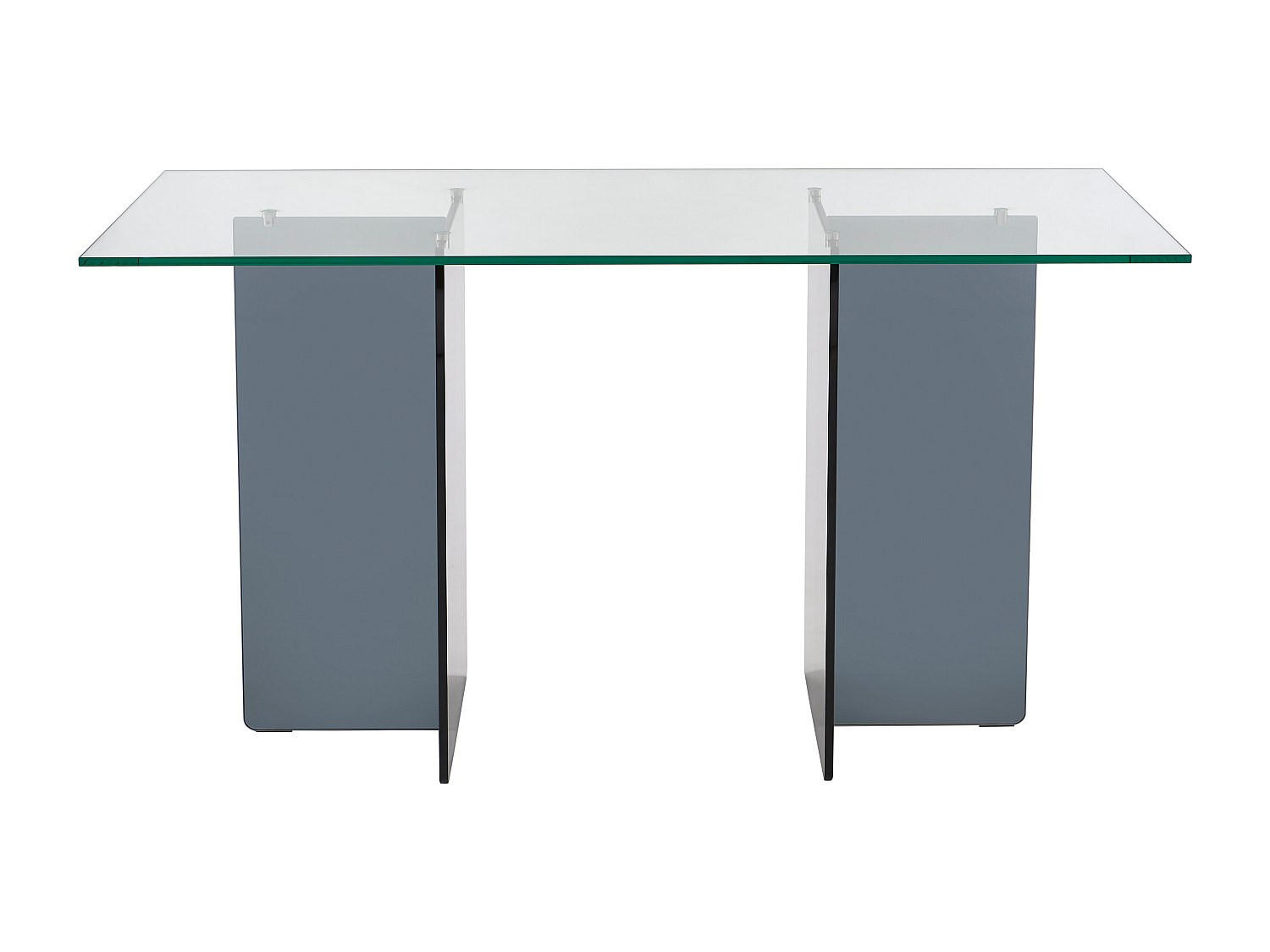 SCHREIBTISCH - 140 cmcm x 60 cmcm - Glas - Transparent - BYLENA - Transparent, Glas (60/140/75cm) - Vente-Unique