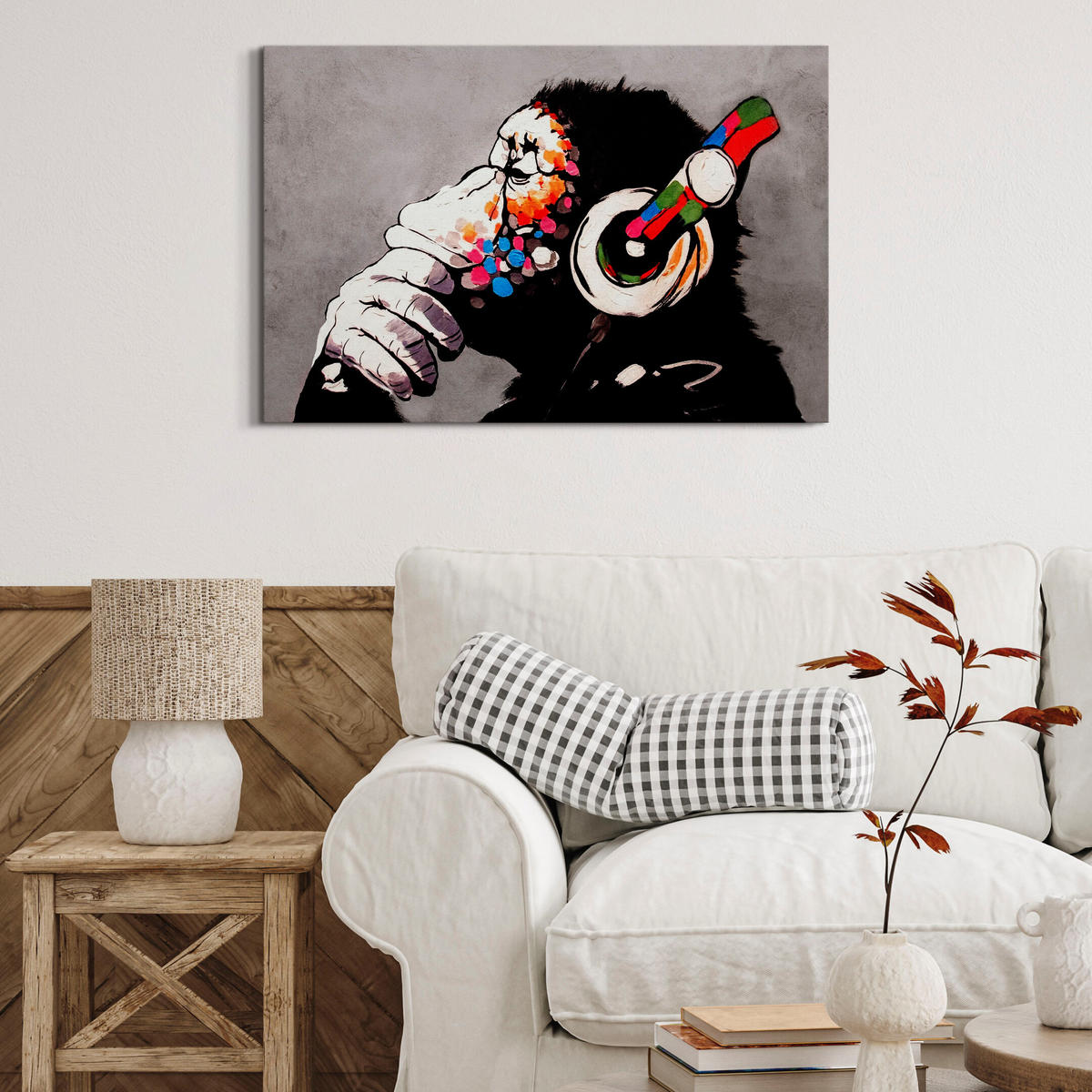 LEINWANDBILD 120x80 cm - Multicolor, Holz (120/80cm) - LUMASOUL