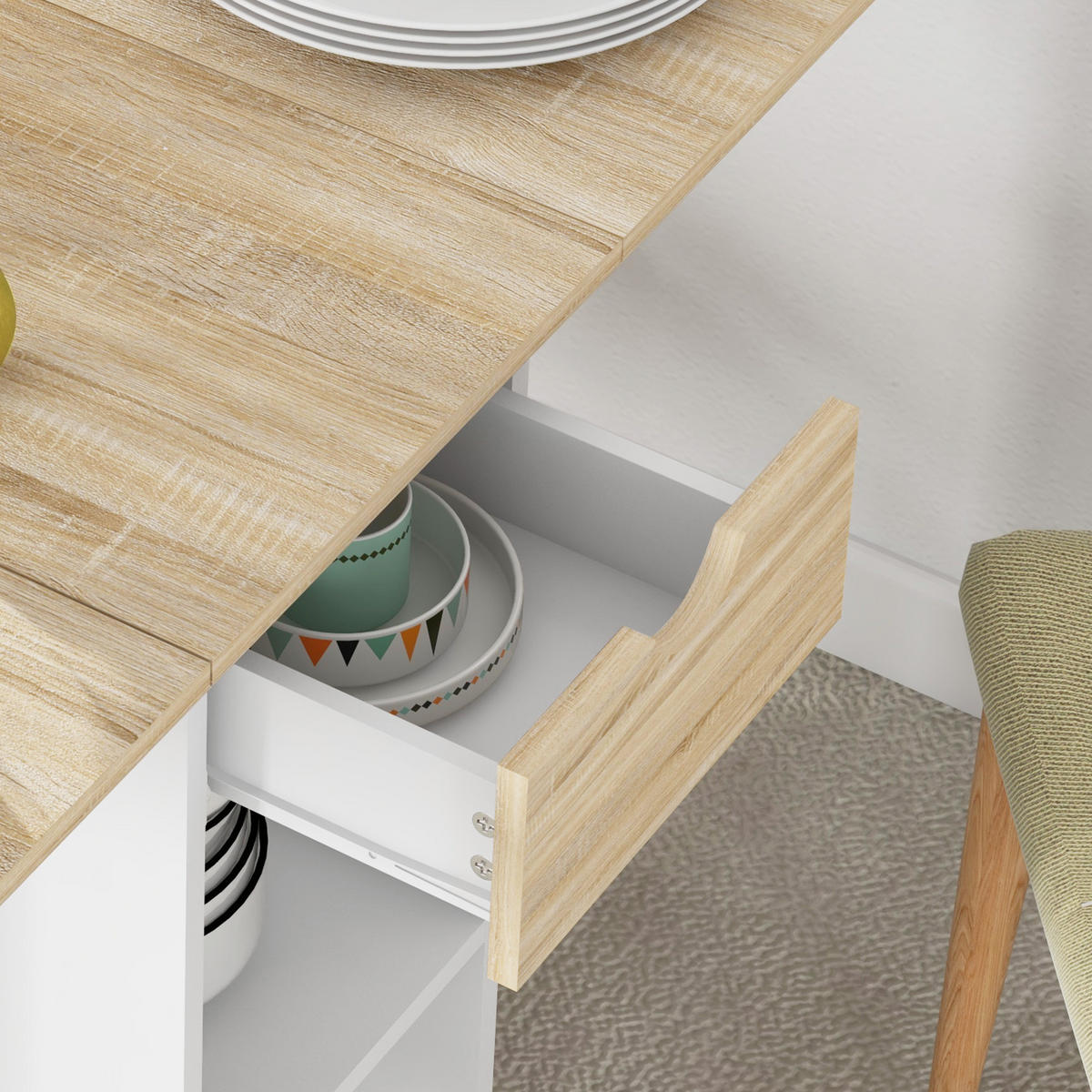 ESSTISCH Pylos 120/72/75 cm - Braun, Holz (120/72/75cm) - ZMH