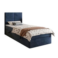 BOXBETT CROSS MINI mit Topper 100x200 cm Royal Velvet 234 - Dunkelblau, Textil - Lookway