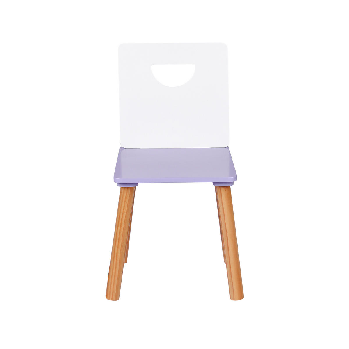 KINDERSTÜHLE Weiß Lila 33/35/60 - Weiß, Holz (33/60/35cm) - Mobili Rebecca