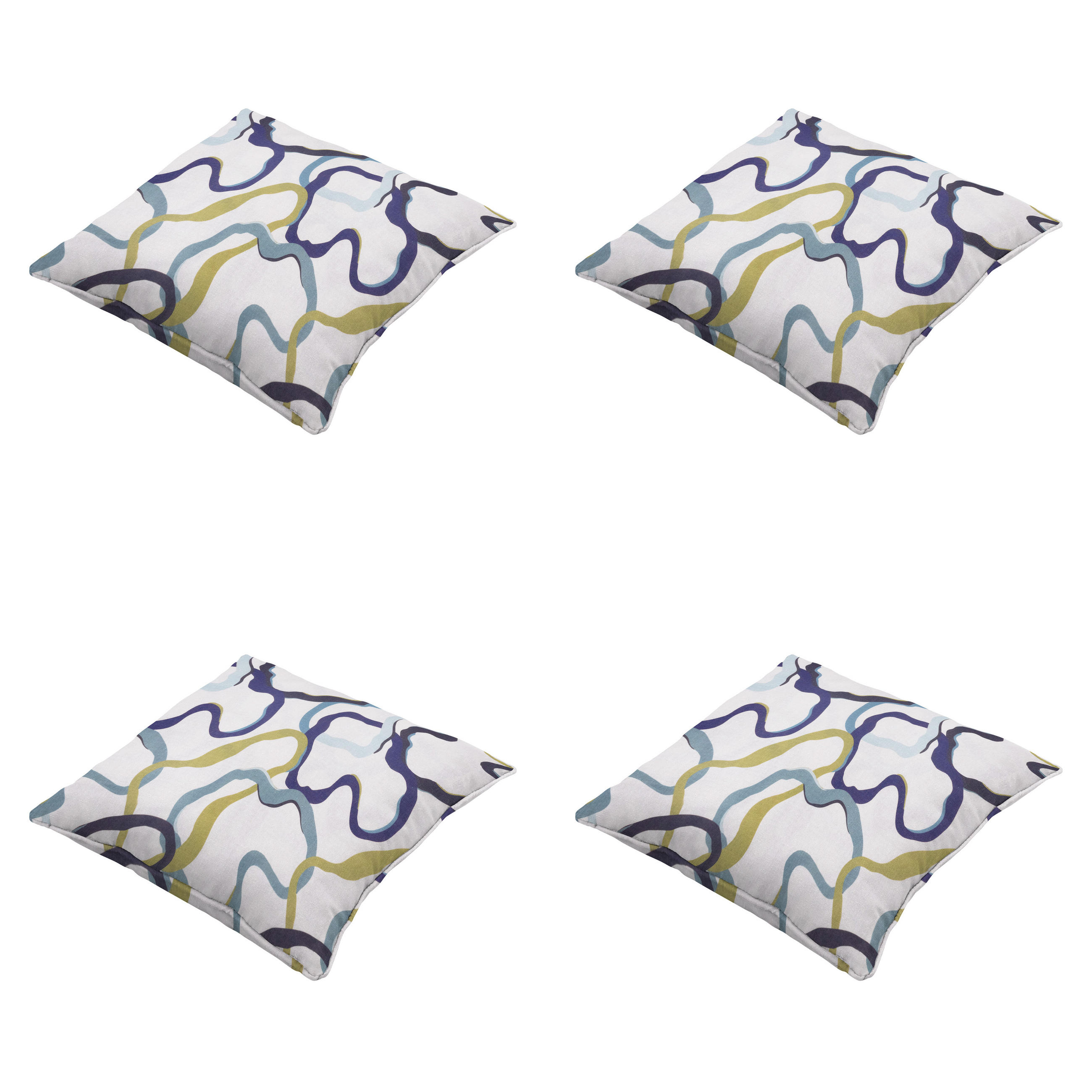 DEKORATIONSKISSEN Blaze - Mehrfarbig - 50/50/10 cm - 4er-Set - Multicolor, Textil (50/50cm) - Madison