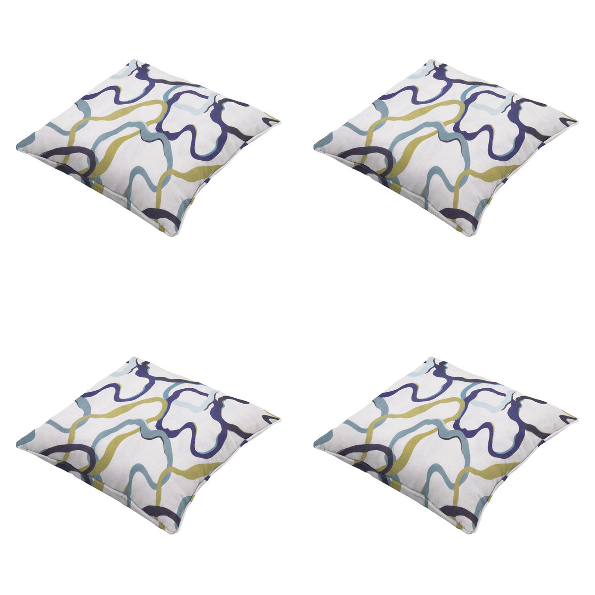 DEKORATIONSKISSEN Blaze - Mehrfarbig - 50/50/10 cm - 4er-Set - Multicolor, Textil (50/50cm) - Madison