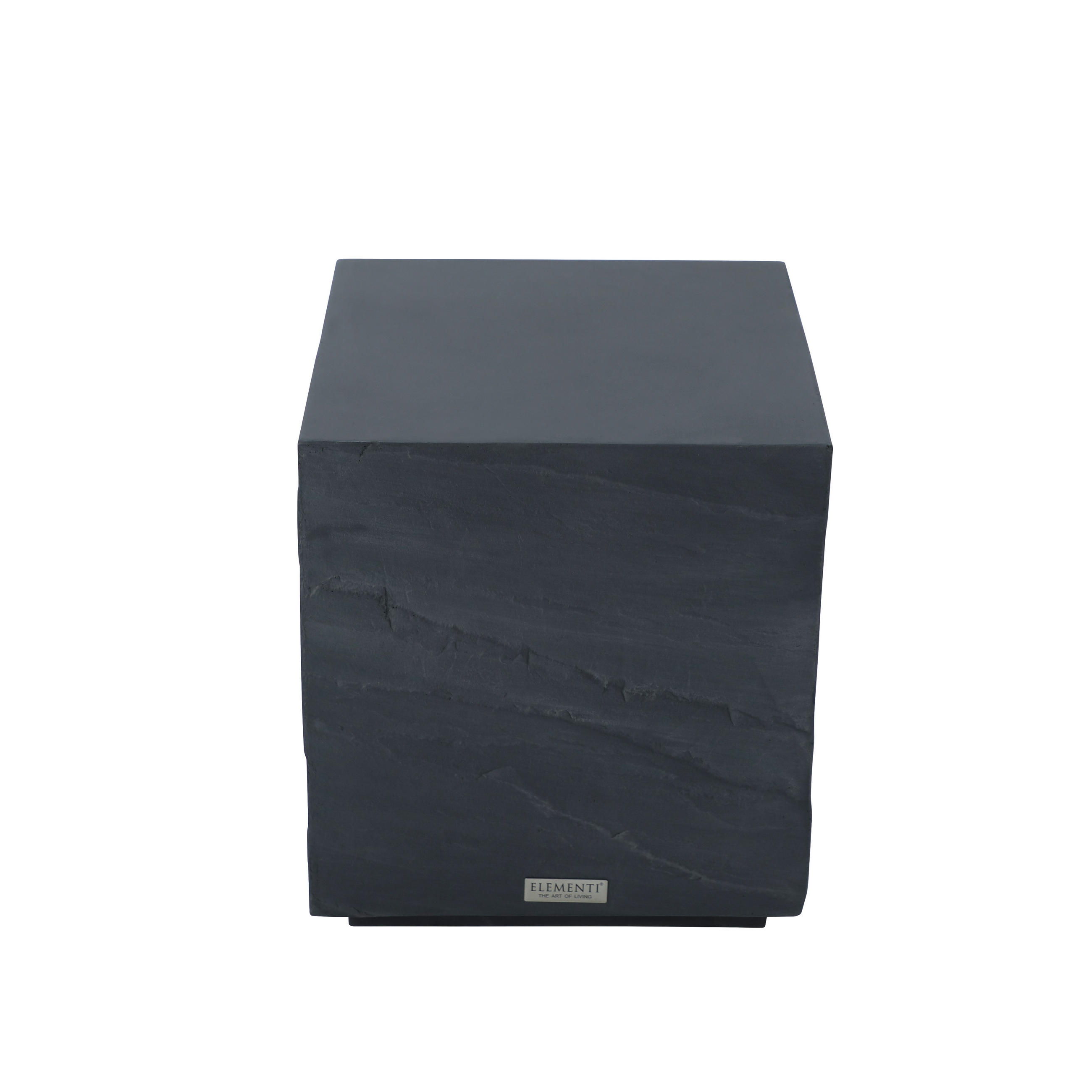 BEISTELLTISCH COLORADO aus GF-Beton, Wetterbeständig, 45x45x51 cm - Dunkelgrau, Naturmaterialien (45/45/51cm) - Elementi