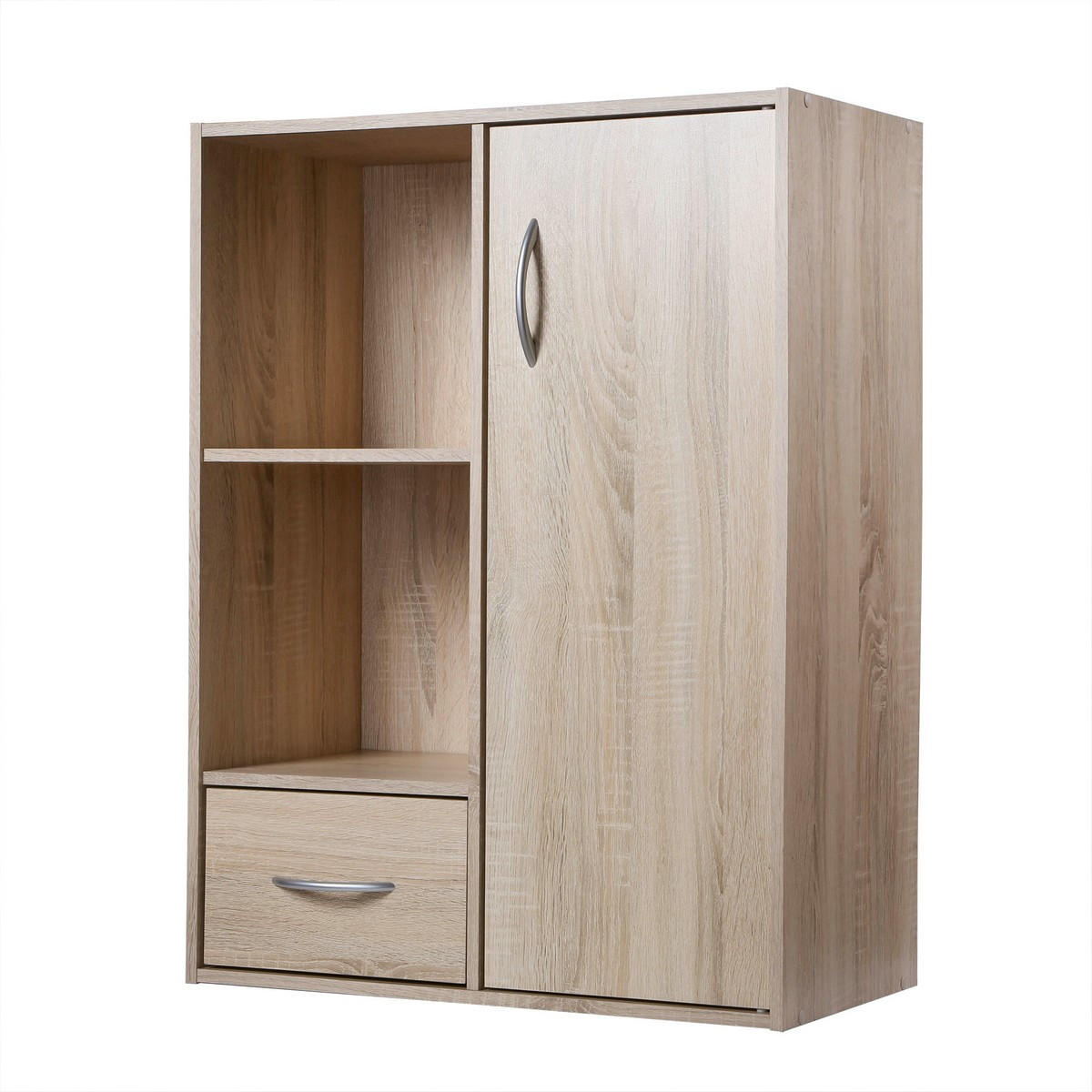 SCHRANK mit 2 Fächern, 1 Schublade und 1 Tür - Apfelbaumfarben, Holzwerkstoff (29.5/80/61.5cm) - Calicosy
