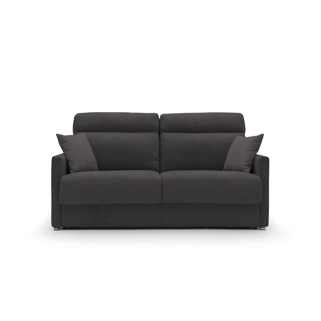 Thumbnail - Divani.store Schlafsofa, Schwarz, Textil, 156x102x97 cm, Wohnzimmer, Sofas & Couches, Schlafsofas