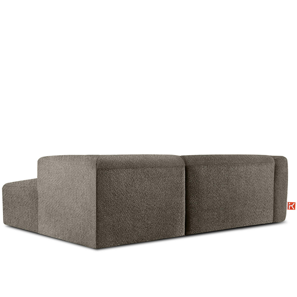 ECKSOFA RECHTS BUFFO, kühles Braun - Braun, Holz/Holzwerkstoff (225/176cm) - KONSIMO®