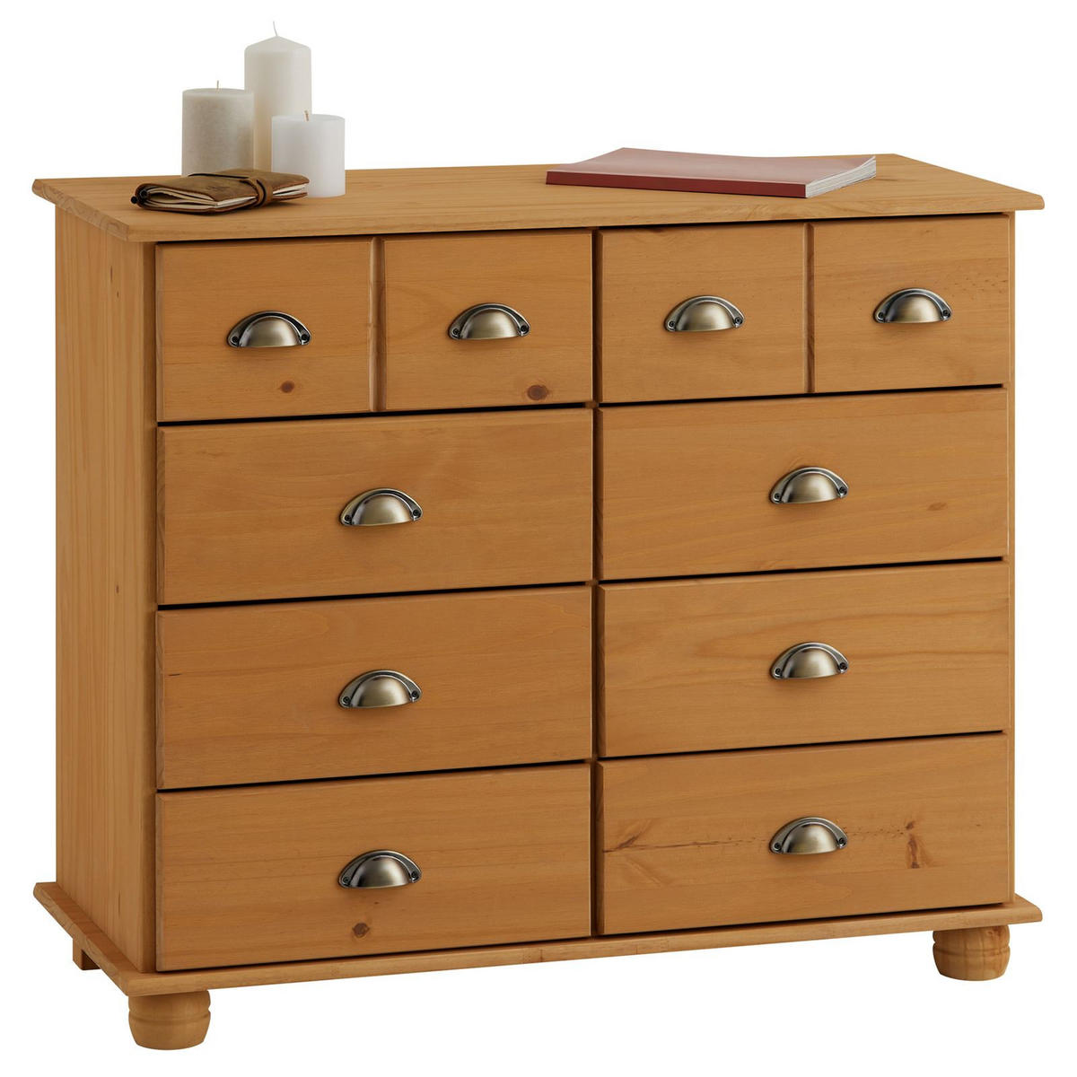 APOTHEKERKOMMODE COLMAR - Kieferfarben, Holz (92/80/39cm) - IDIMEX