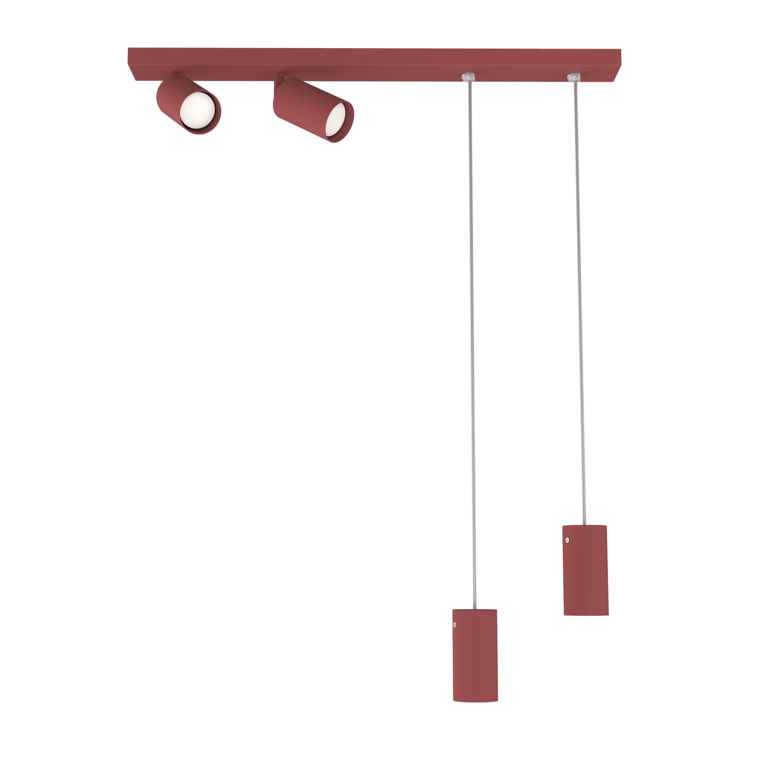 STRAHLER - Rot, Glas (6/70/120cm) - Lumicom