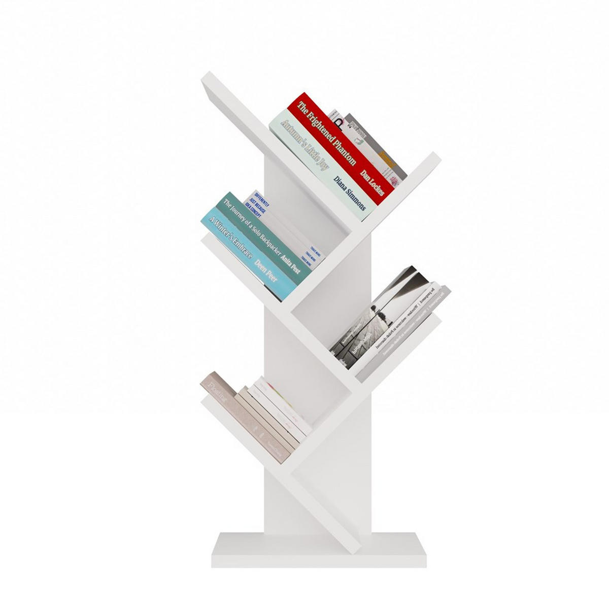 BÜCHERREGAL Bruno - Weiß, Holzwerkstoff (26.5/61/15.5cm) - kommodly