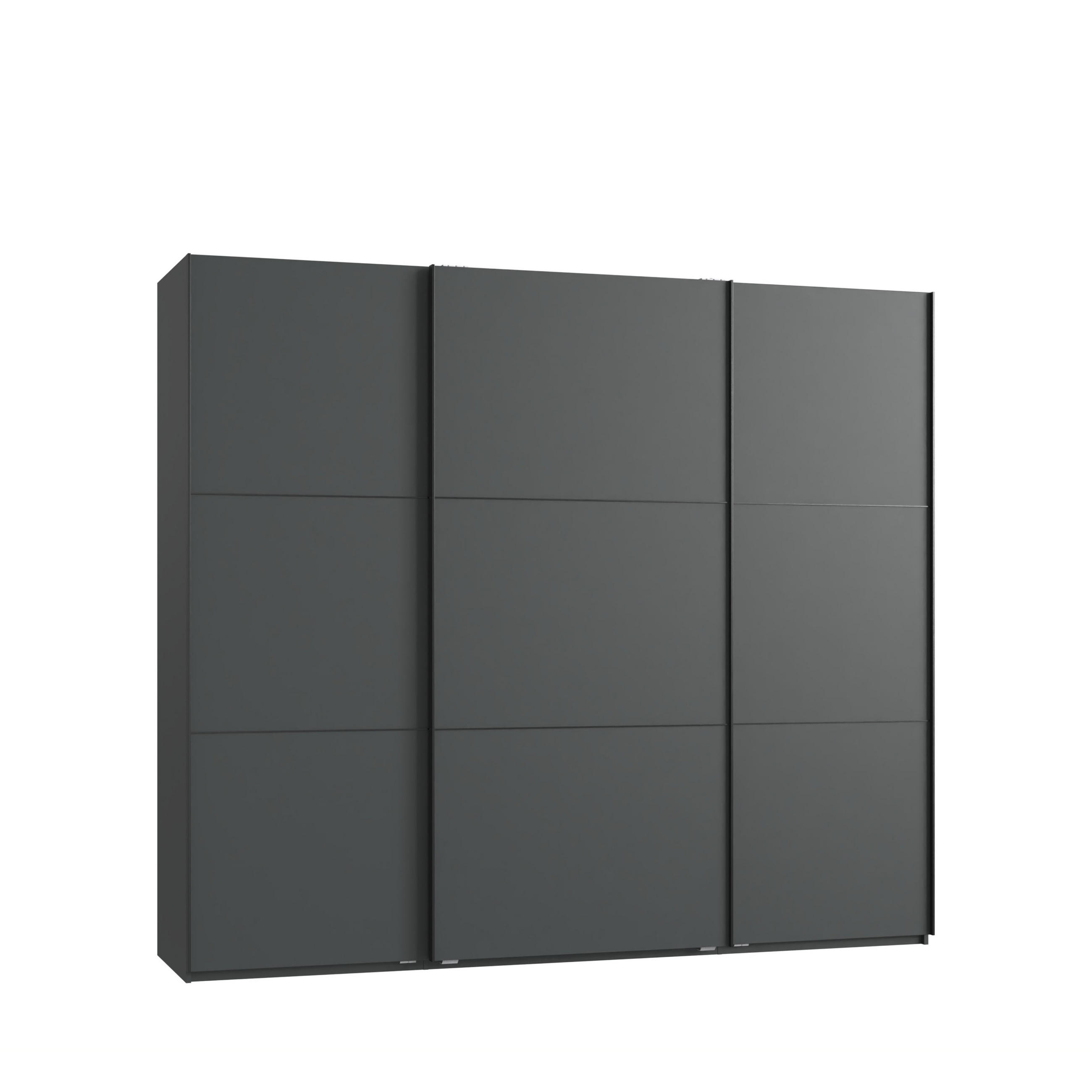 luma-home Schwebetürenschrank Anthrazit 250x216x65 cm