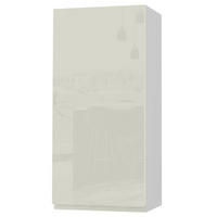 HÄNGESCHRANK Florence W4/45 Weiß / RAL 1013 perlweiß HG 45 / 32,5 / 96cm - Türanschlag rechts - Weiß Hochglanz/Weiß, Holz/Holzwerkstoff (45/96/32.5cm) - Feldmann-Wohnen