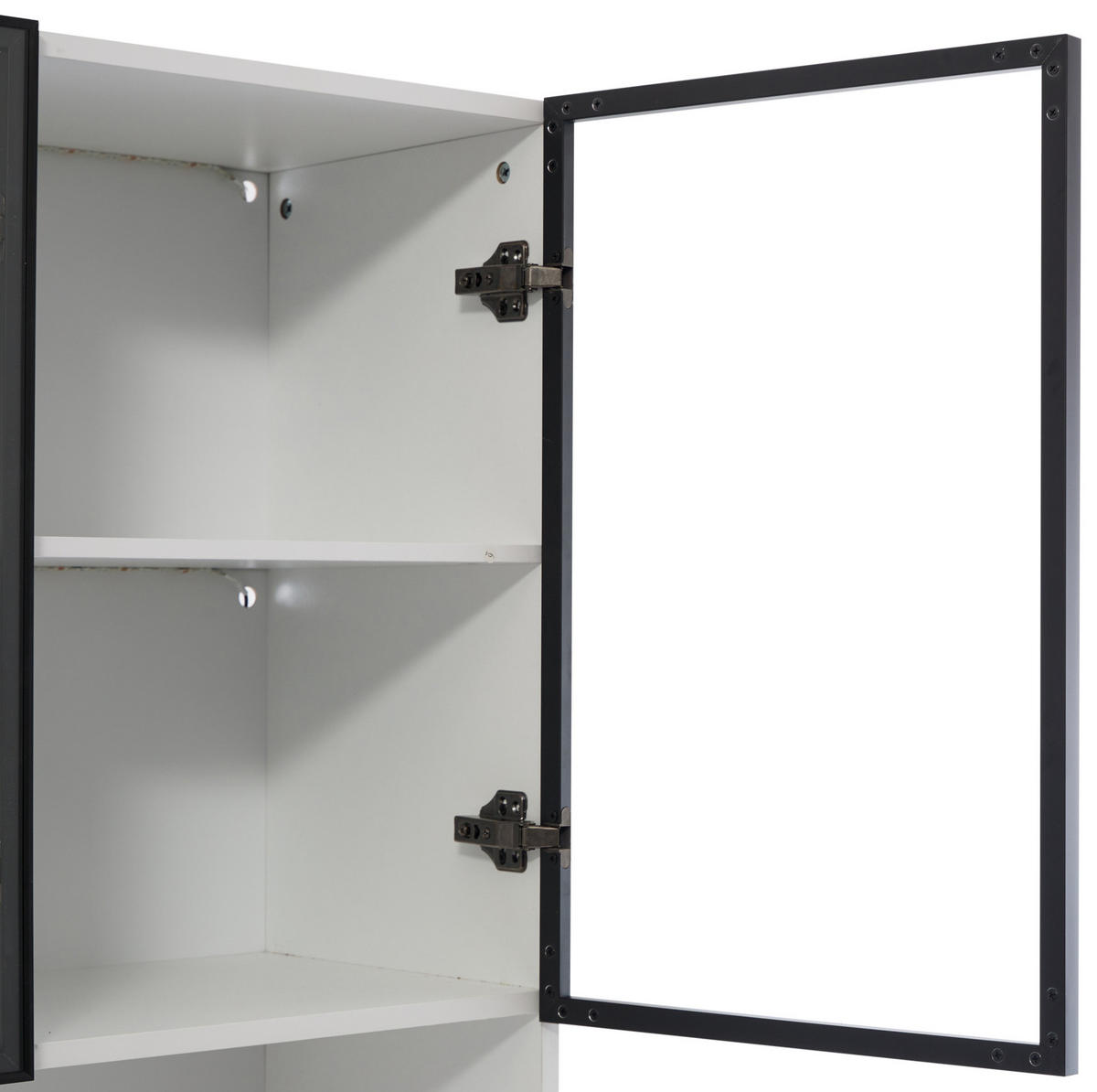 HIGHBOARD 120/200/35 cm Weiß aus Spanplatte und Glas mit LED-Beleuchtung - Weiß, Holzwerkstoff (35/200/120cm) - OKMYHOME