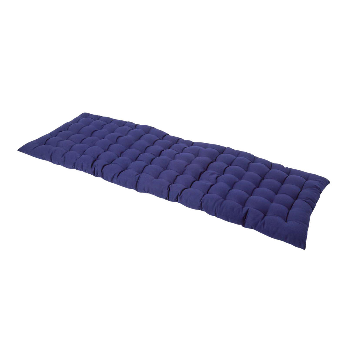 BANKAUFLAGE 3-Sitzer dunkelblau 143/48/5 cm - Dunkelblau, Textil (143/48/5cm) - Homescapes