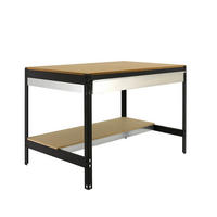 WERKBANK BUFFALO mit Schubfach | HxBxT 84x150x76cm | Traglast 600kg | Anthrazit - Anthrazit, Metall (150/84/76cm) - PROREGAL